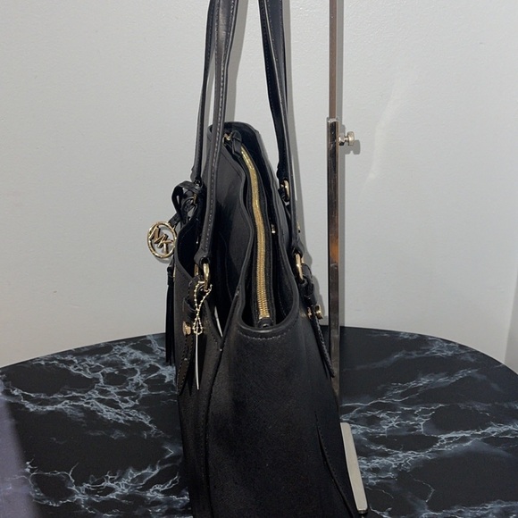 MICHAEL KORS Sullivan Large Leather Tote Bag Black AUTHENTIC NEW -Minor Damage - Picture 7 of 14